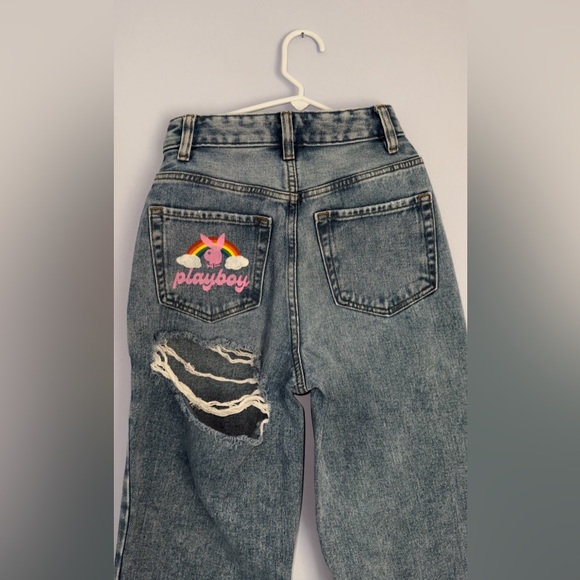 Playboy PacSun Ripped High Waist Baggy Jeans - Picture 4 of 9